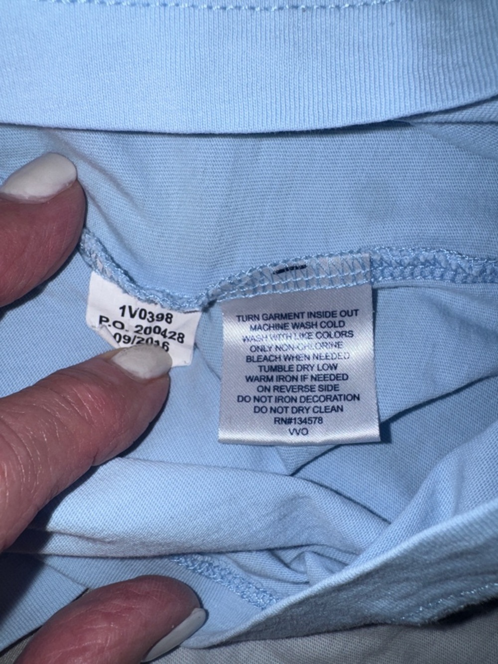 Vineyard Vines Light Blue Long-Sleeve Pocket Tee - Picture 7 of 7